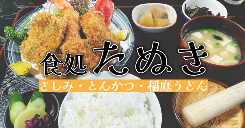 【伊豆・たぬき】味は超本格！地元民に愛され続ける中伊豆の定食屋さん♪〈ちゅんころもちレポート〉